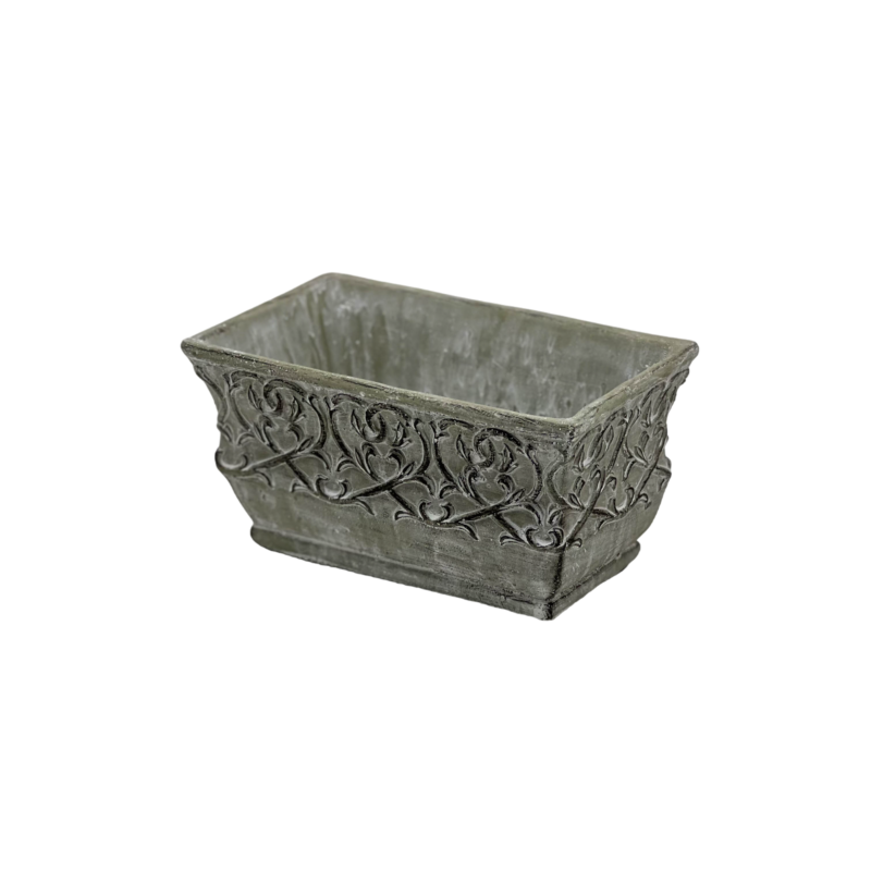Fiber Clay Rectangular Pot