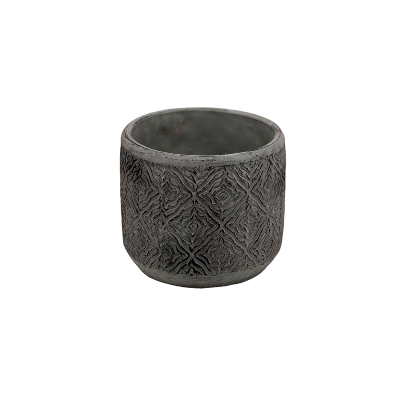Fiber Clay Round Pot
