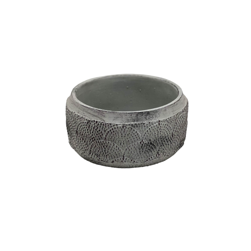 Fiber Clay Round Pot