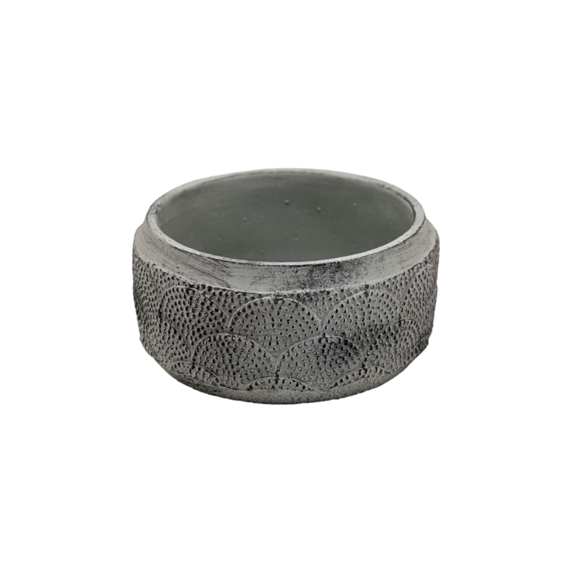 Fiber Clay Round Pot