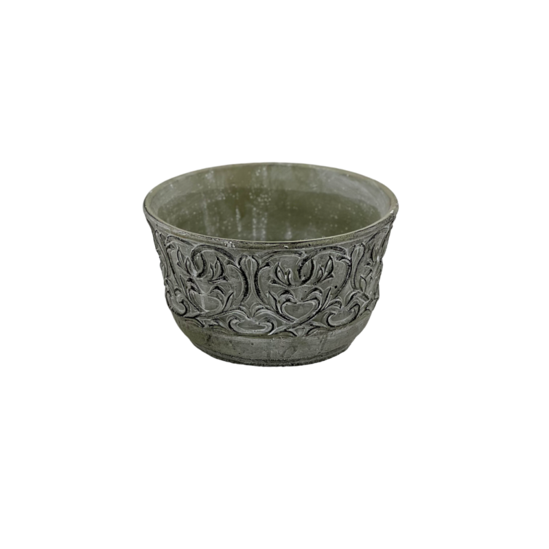Fiber Clay Round Pot
