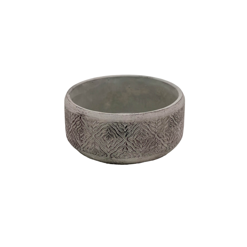 Fiber Clay Round Pot