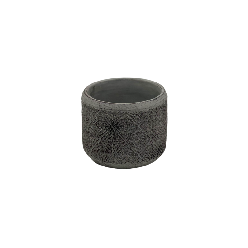 Fiber Clay Round Pot